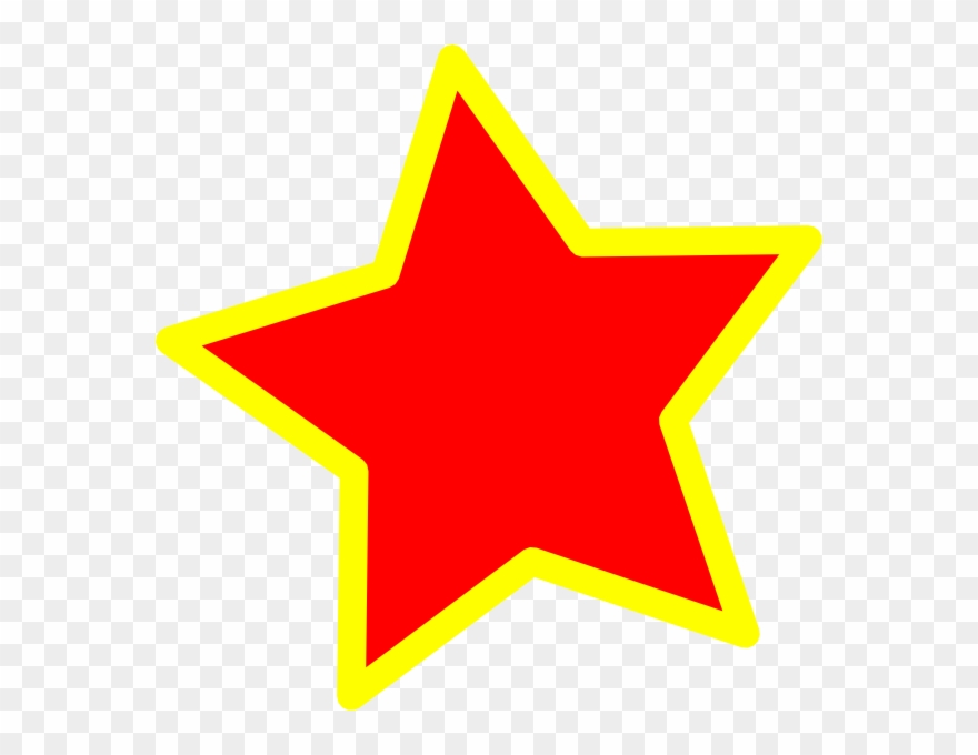 Star Clip Art Yellow And Red - Png Download