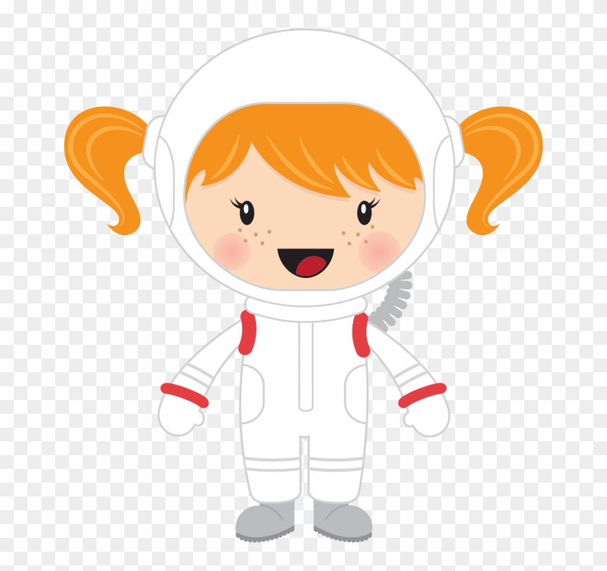Medium Image - Girl Astronaut Cartoon Clipart