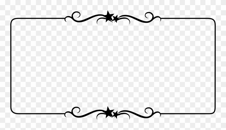 Free Christmas Star Clipart - Border Template - Png Download