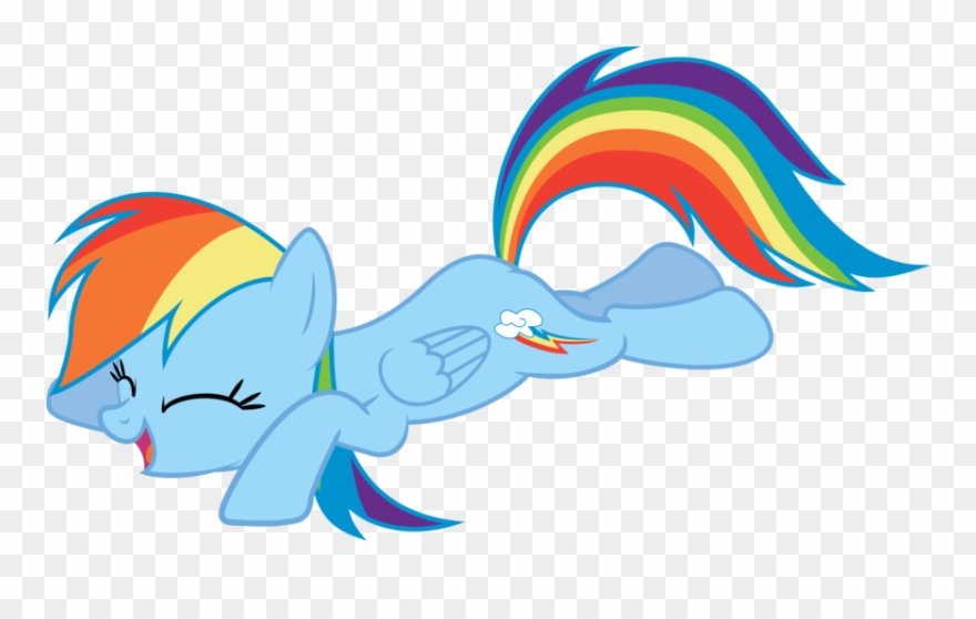 Floor Vector Cartoon Vector Transparent - My Little Pony Rainbow Dash Laugh Clipart