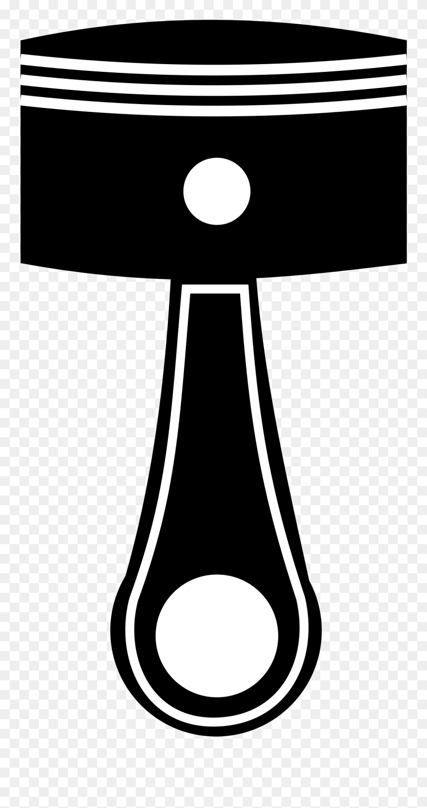 Medium Image - Piston Black And White Clipart