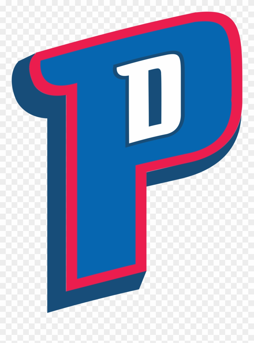Open - Detroit Pistons Secondary Logo Clipart