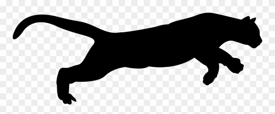 Puma Logo Clipart Svg - Silueta De Puma - Png Download