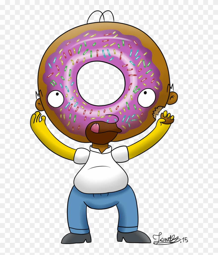 Image Freeuse Stock Homer Simpsons Donuts Head By Jonas - Simpsons Donut Clipart