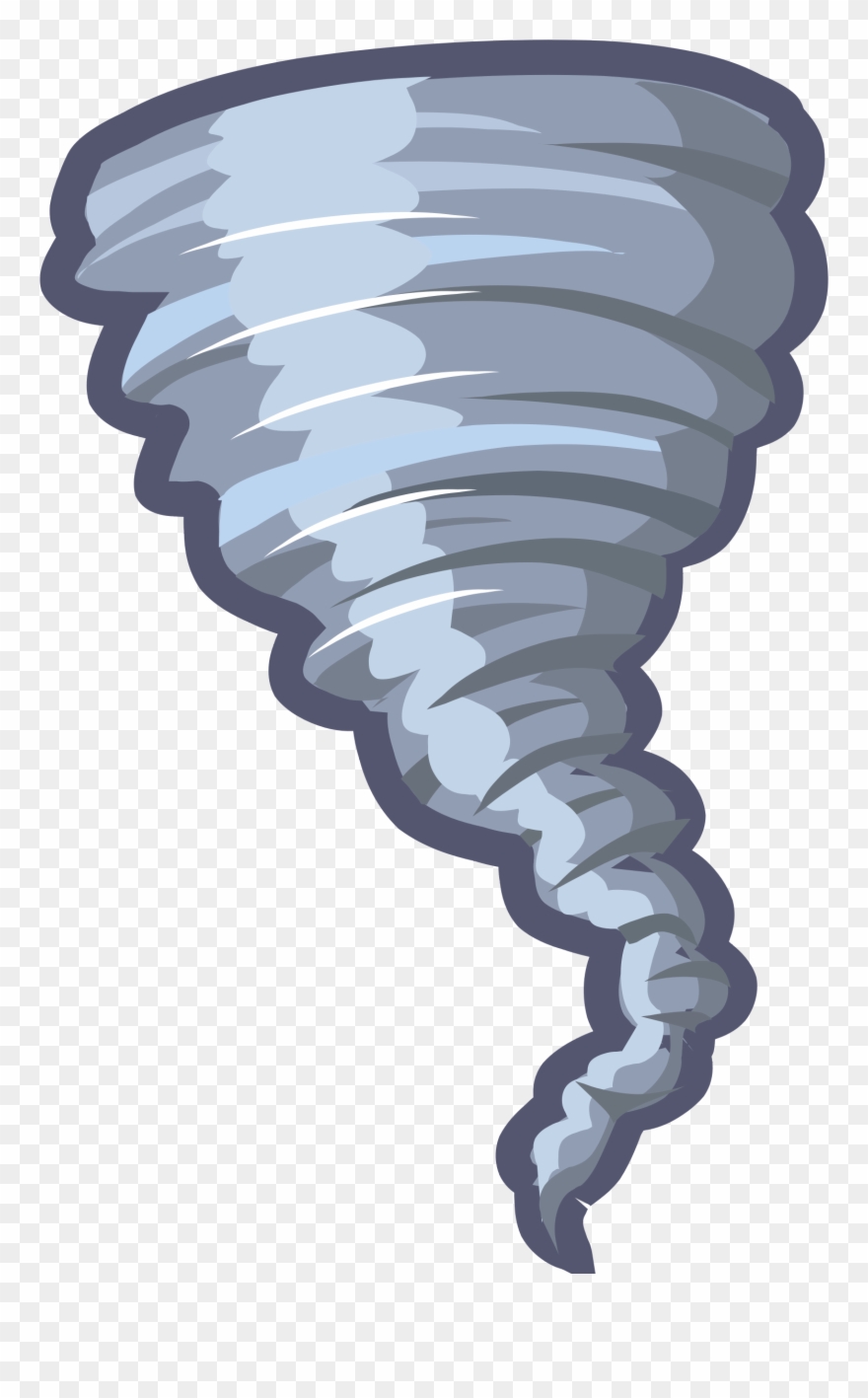 Tornado Clip Art At Vector Clip Art Image - Cartoon Tornado - Png Download