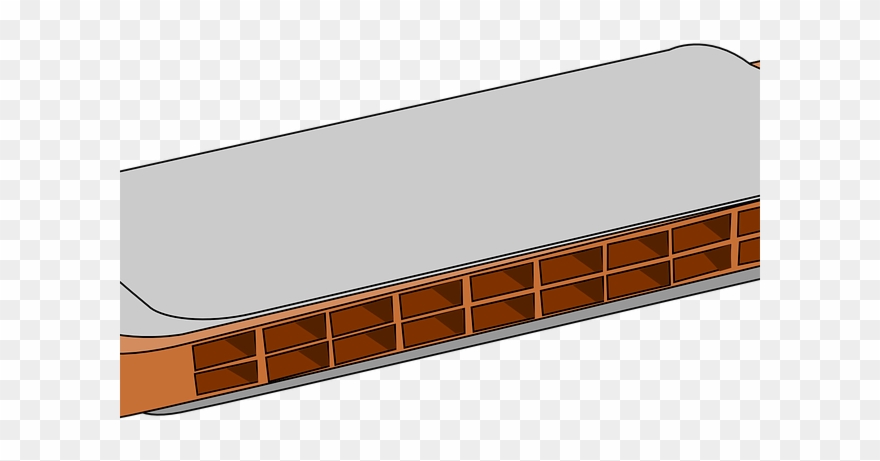 Instrument Clipart Harp - Harmonica - Png Download