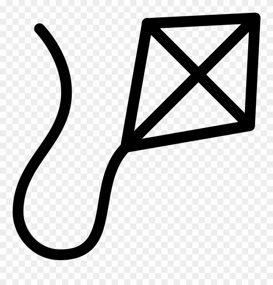 There Is A Diamond Shaped Object - Kite Icon Clipart