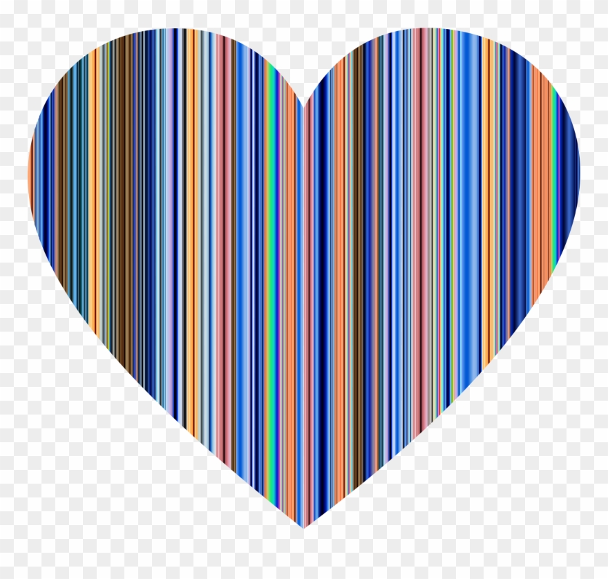 Teal Clipart Colorful Heart - Wallpaper - Png Download