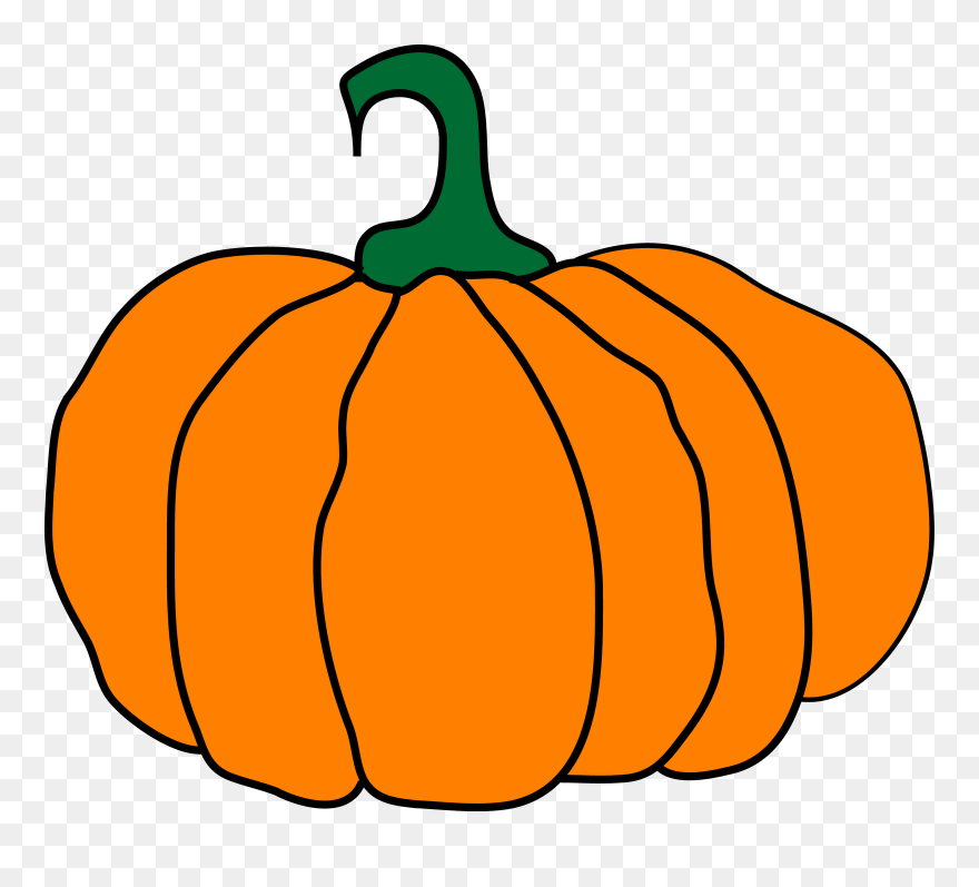 Shy - Pumpkin With Vine Clipart - Png Download