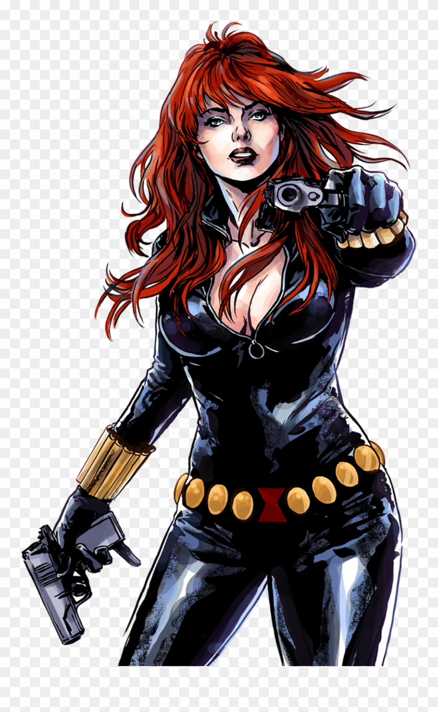 Avengers Clipart Wonder Woman - Black Widow Comics Transparent - Png Download