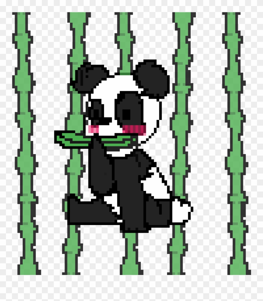 Panda Eating Bamboo Request By Jonas Peter - Bamboo Clipart