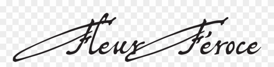 Fleur Féroce - Calligraphy Clipart