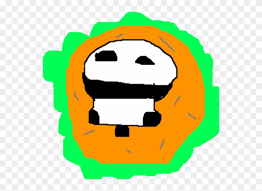 Cute Baby On A Hamburger By Bambooforest - Giant Panda Clipart