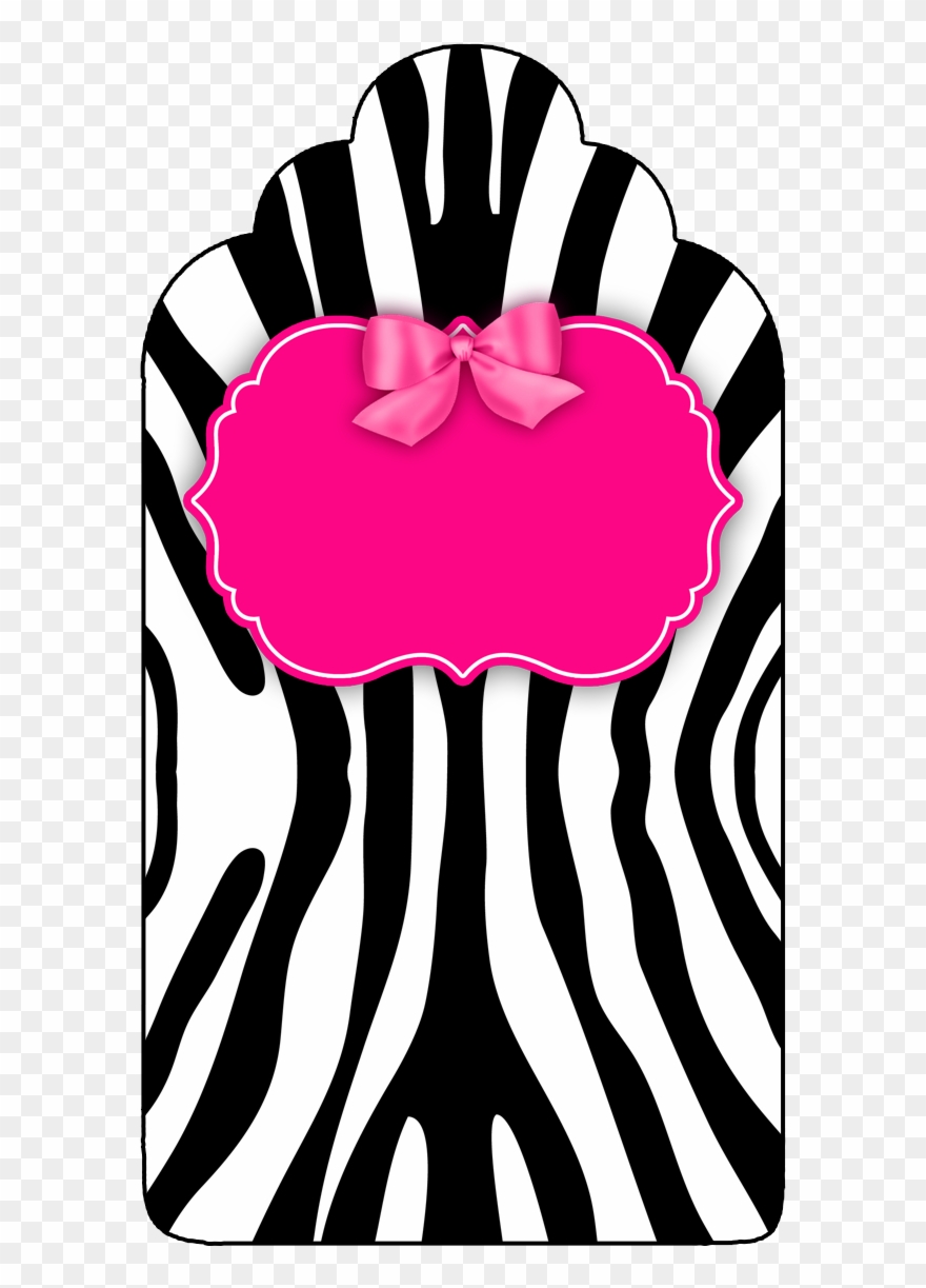Clipart Zebra High Heel - Tag Pink Com Zebra - Png Download