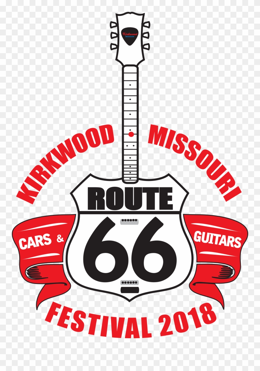 Clipart Freeuse Library 9 11 Clipart Logo - Route 66 Guitar - Png Download