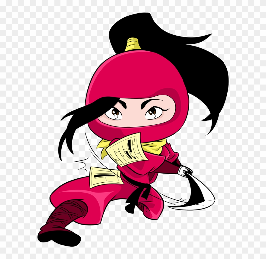 Lincharlotte Citation Ninja - Cartoon Clipart