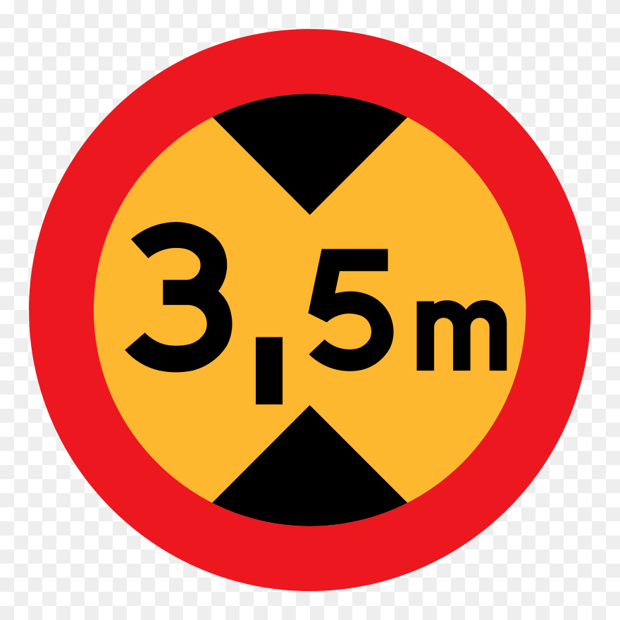 Traffic Sign Road Computer Icons - Height Limit Sign Png Clipart