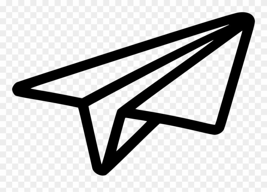 Black Shape Paper Plane Png Image - Clipart Paper Plane Transparent Png