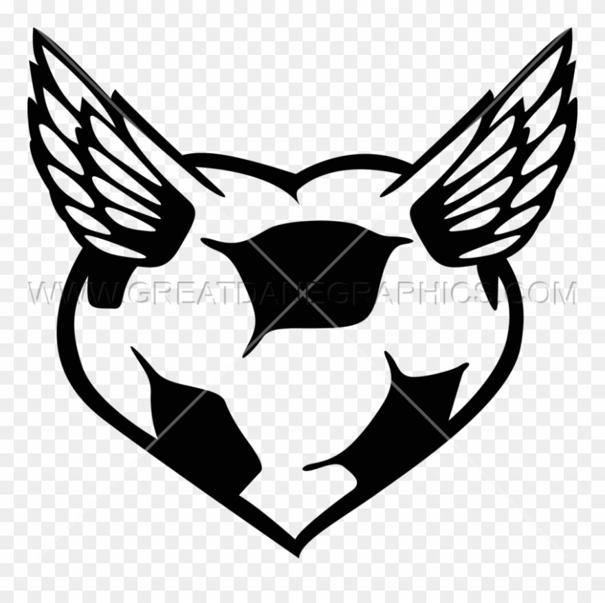 Soccer Heart Png - Soccer Ball With A Heart Clipart