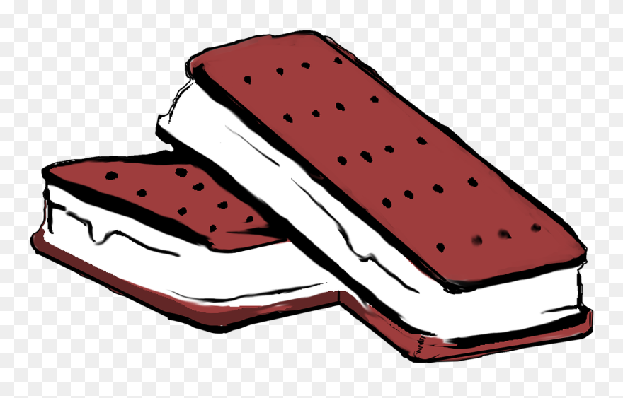 How To Make Homemade Ice Cream Sandwiches - Ice Cream Sandwich Cartoon Clipart