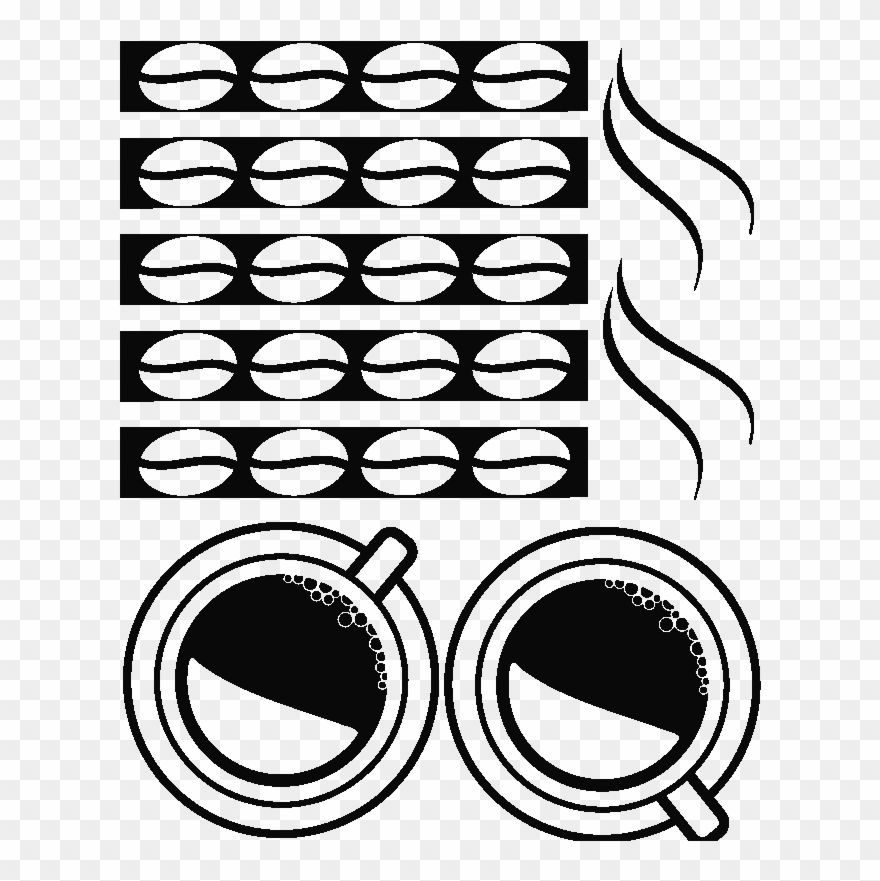 Sticker Cafe Et Tasses Ambiance Sticker Ros Coffeecup - Café Wall Illusion Clipart