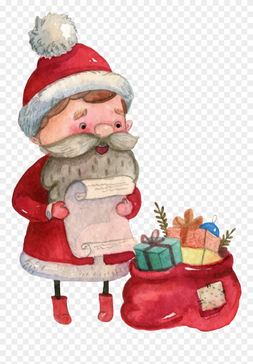 Banner Transparent Library Vector Santa Claus Transprent - Santa Photoshop Clipart
