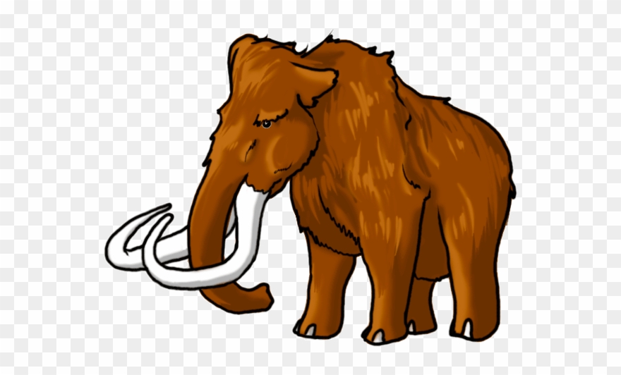 How To Draw A Mammoth Step By Step - Narysować Mamuta Krok Po Kroku Clipart