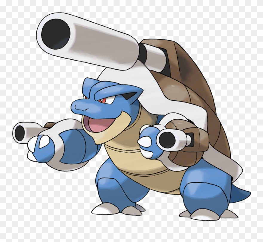 Blastoise Sugimori Artwork - Pokemon Mega Blastoise Clipart