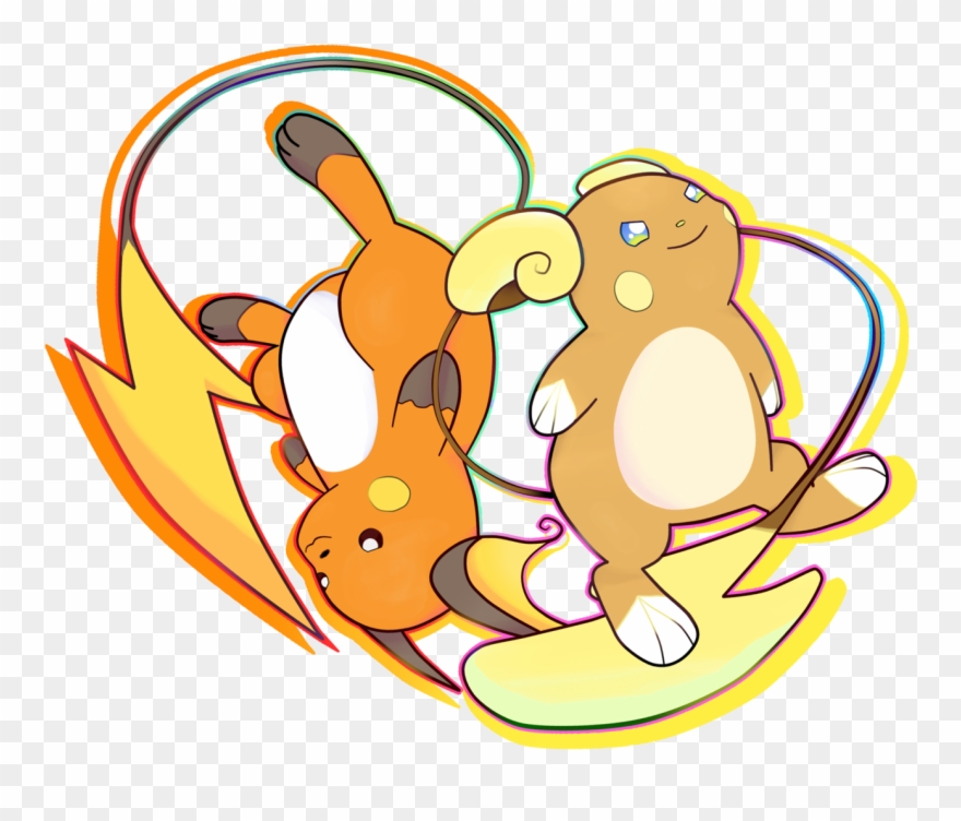 Pokémon Sun And Moon Pikachu Raichu Alola Art - Raichu And Alolan Raichu Clipart