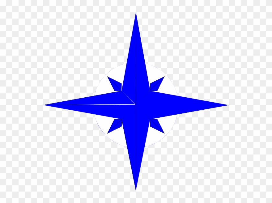 North Star Clipart - 4 Point Star Vector - Png Download