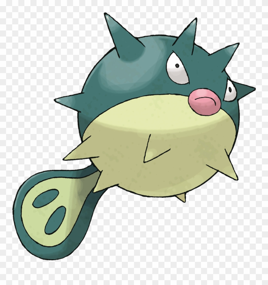 Qwilfish Sugimori Artwork - Pokemon Qwilfish Clipart