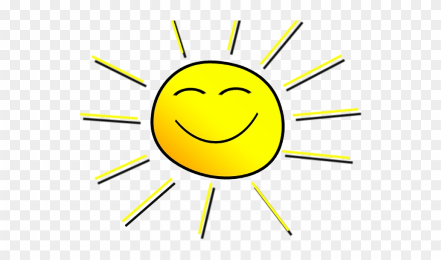 Cliparts Smiling Sun Free Download Clip Art - Smiley Sun Clipart - Png Download