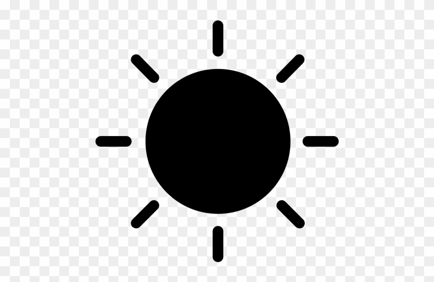 Sun Rubber Stamp - Weather Icon Sunshine Clipart