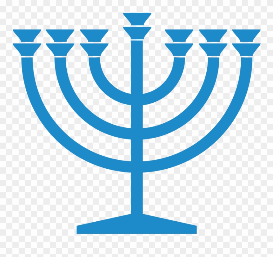 File Blue Svg Wikimedia Commons Filemenorah Bluesvg - Menorah Symbol Clipart