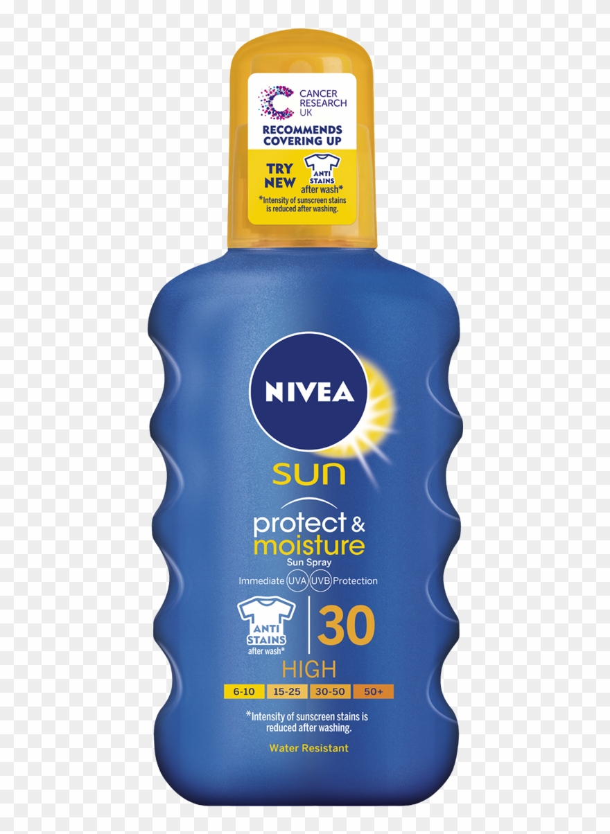 Protect Moisture Sun Spray Spf Png Transparent Sunscreen - Nivea Sun Protect & Moisture Sun Spray Spf30 Clipart
