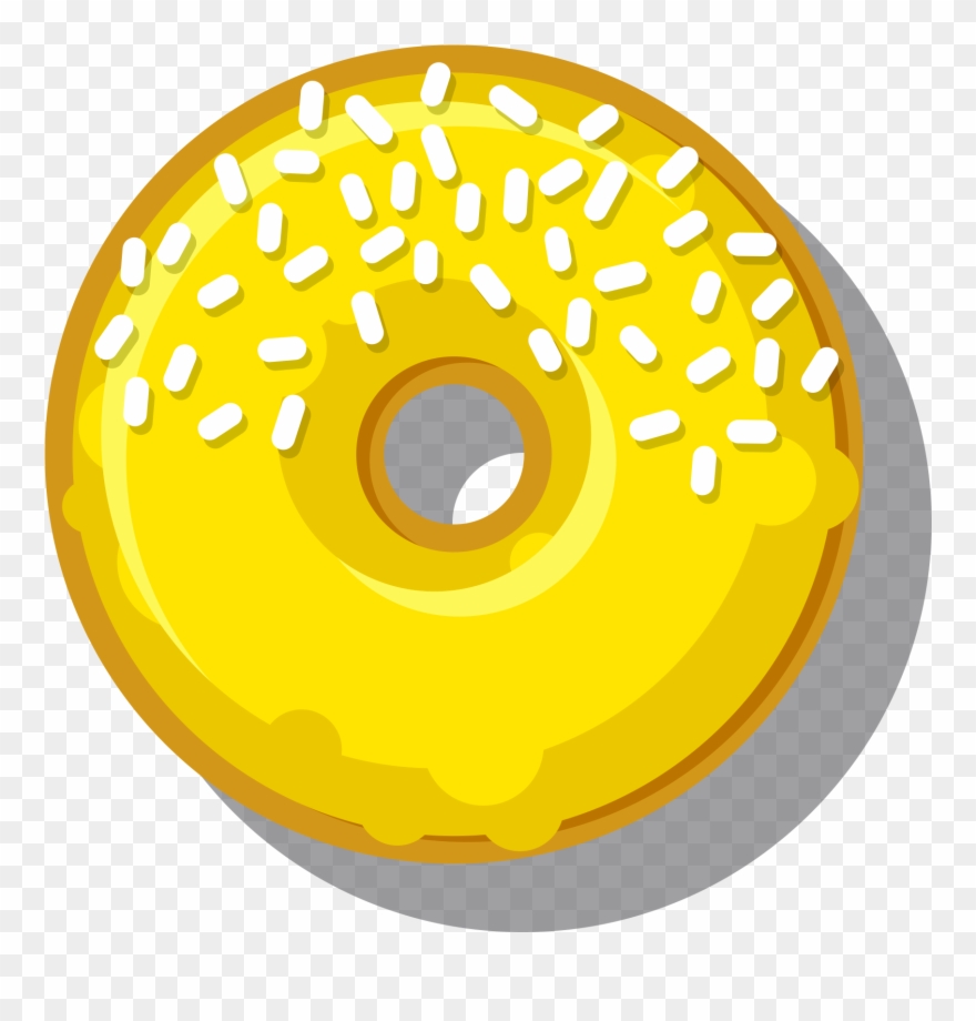 Jazzberry Jingle Donut - Yellow Donut Png Clipart