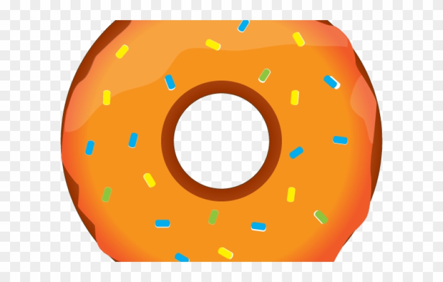 Dougnut Clipart Orange Donut - Clipart Donut - Png Download