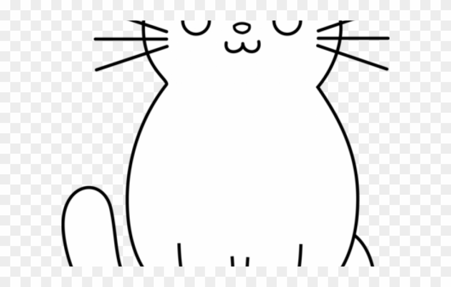 Kittens Clipart Simple - Easy Kitten Drawing - Png Download