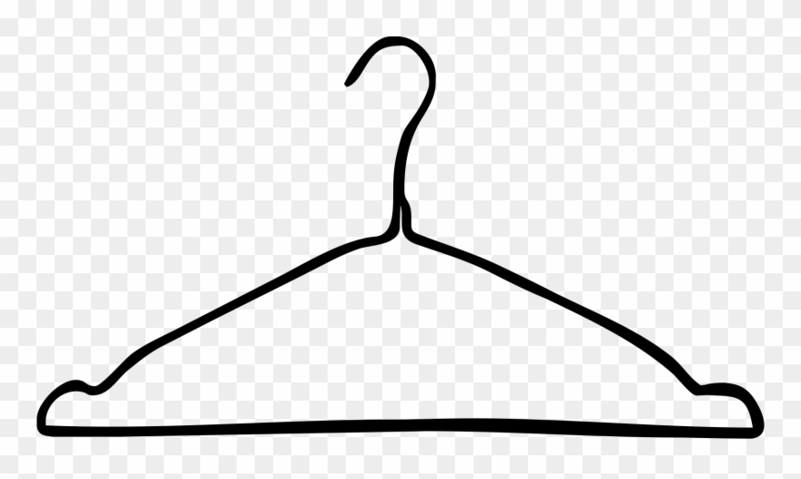 Hanger Clipart Wire Hanger Picture Free Library - Wire Hanger Clip Art - Png Download