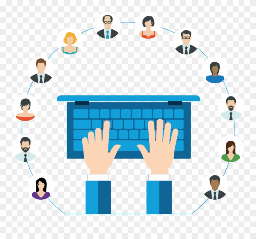 Clip Transparent Solutions Sight Communications Provides - Cartoon On Email - Png Download