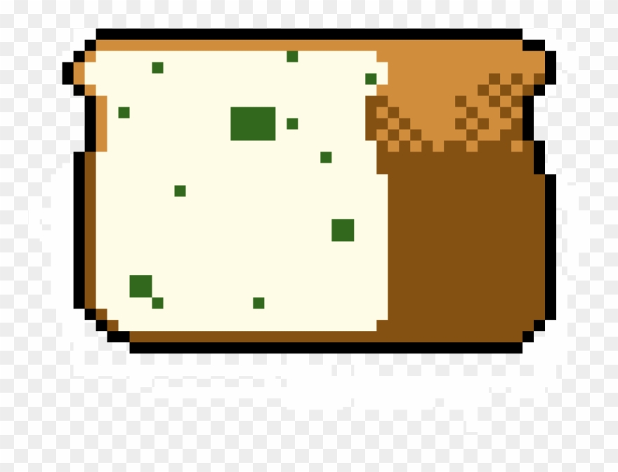 Garlic Bread - Pixel Art Clipart