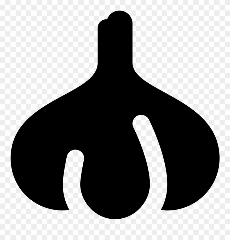The Icon Is A Simple Depiction Of A Head Of Garlic - Icon Clipart