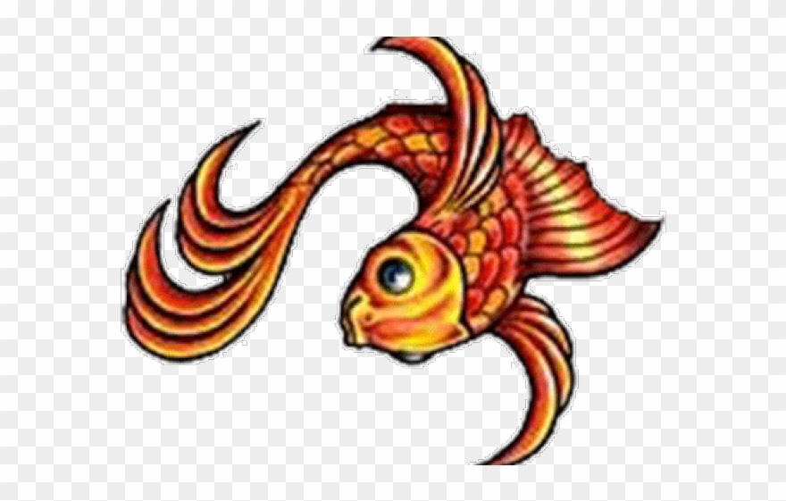 Koi Clipart Maori - Koi Fish Tribal Design Png Transparent Png
