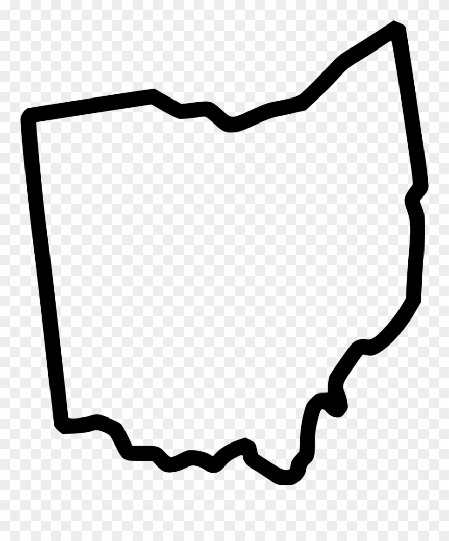 Banner Royalty Free Stock Collection Of Free Ohio - State Of Ohio Outline Svg Clipart