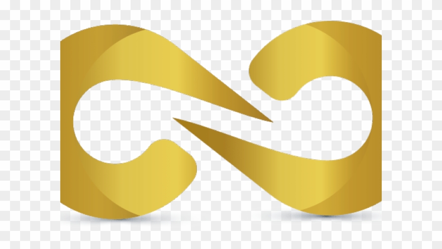 Infinity Clipart Gold - Graphic Design - Png Download