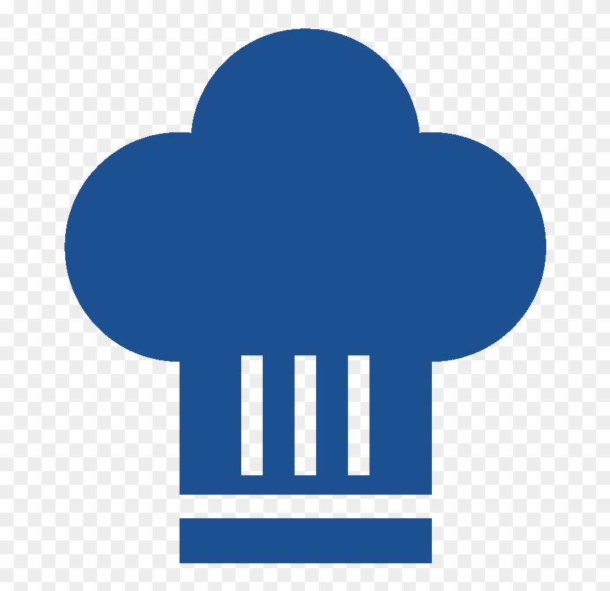 Cooking And Preparing Cook-in Bag - Chef Hat Blue Icon Clipart