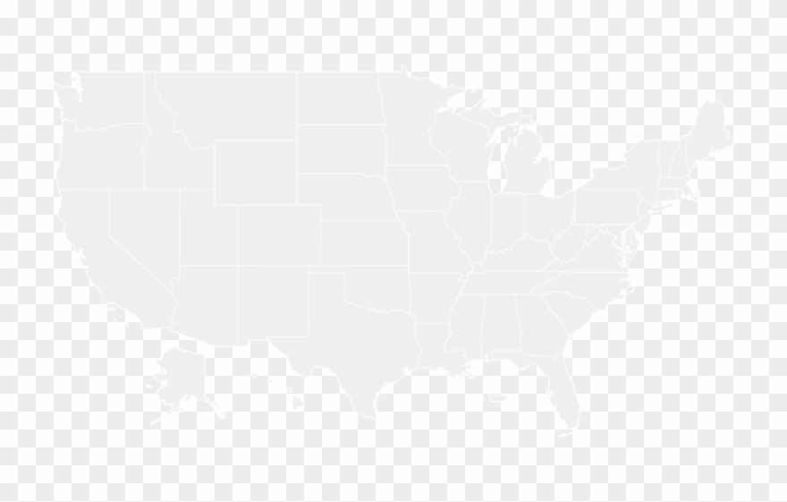 Us Map Clipart Transpatent Map Data - United States Map White Png Transparent Png