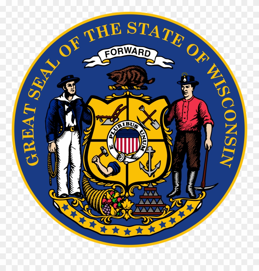 Open - Wisconsin State Seal Clipart