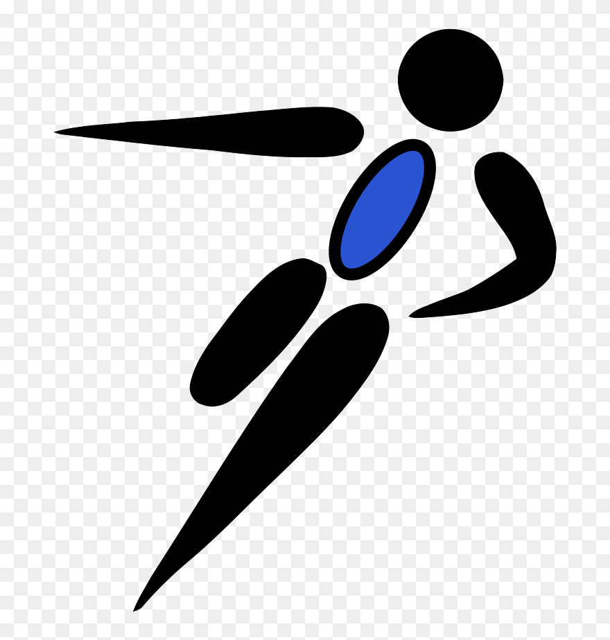 Blue Soccer Man Svg Clip Arts 516 X 599 Px - Png Download