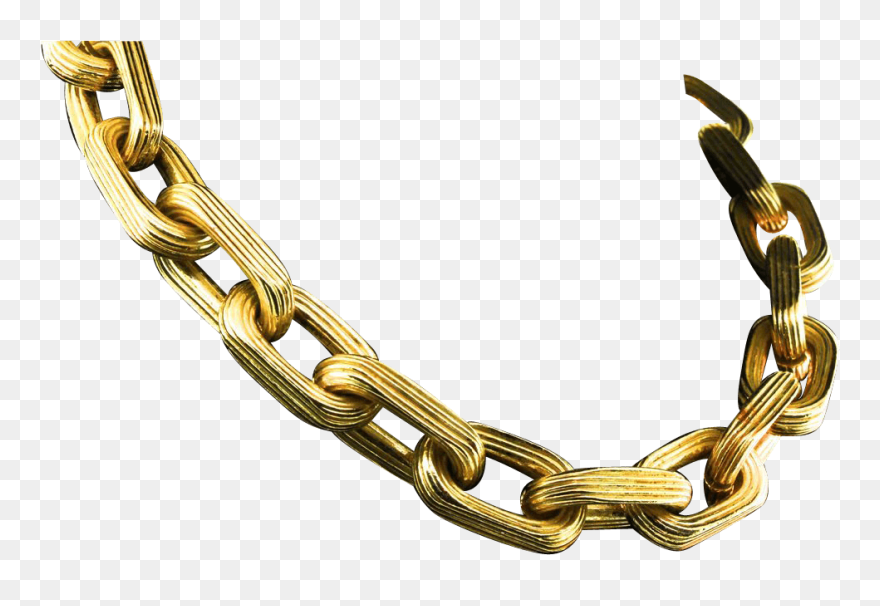 Clip Art Free Download Gold Chain Transparent Png - Gold Chain Necklace Transparent